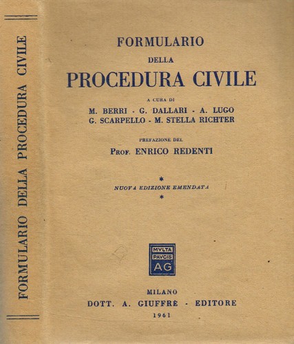 Formulario della procedura - formulario,
