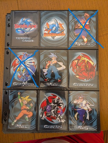 Beyblade trading cards set - beyblade,