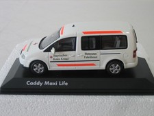 Minichamps VW Volkswagen Caddy Maxi Life bianco 1:43 Croce Rossa servizio di guida