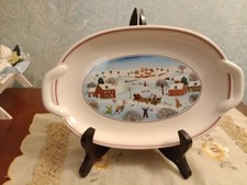 Piccolo piatto oblungo di Natale Villeroy And Boch Naif-