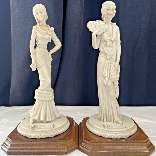 Belcari lady figurines pair - figurines,