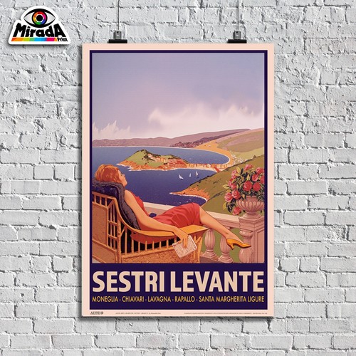 Poster vintage sestri - vintage, levante