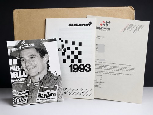 Foto firmata ayrton - senna, 93