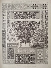 Antica stampa del 1887 - antica,