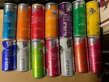 RED BULL JAPAN lattina vuota x16 TOP-SEALED giallo F1 F-1 estate BIANCO primavera VERDE