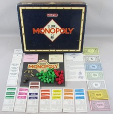 Monopoly Deluxe 1990 Vintage Edizione Waddingtons 2-6 Giocatori 8+
