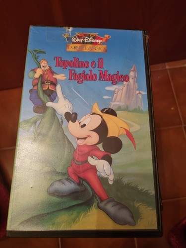 Videocassetta vhs topolino - topolino, e