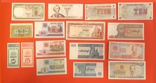 LOTTO DI 15 BANCONOTE DI TUTTO