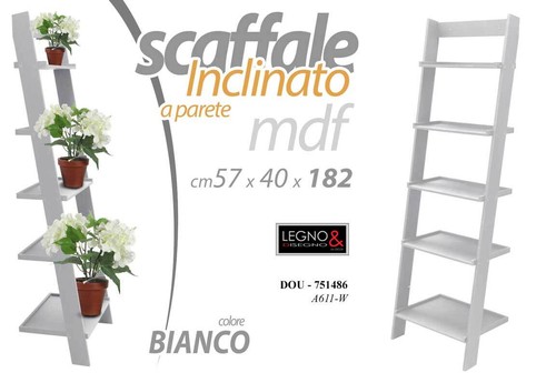 Scaffale inclinato parete - scaffale, a