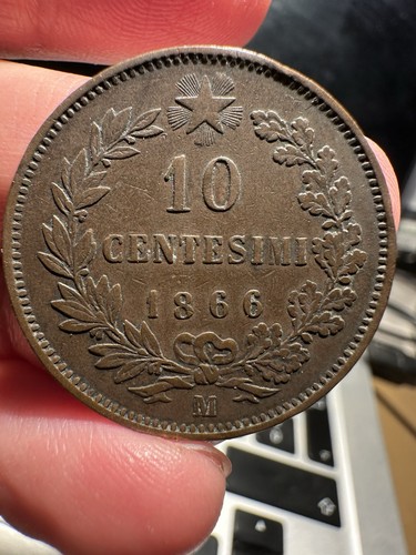 Centesimi 1866 milano - , regno