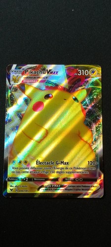 Pikachu vmax 044 185 carte - pikachu,