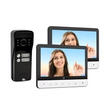 VIDEOCITOFONO 2 MONITOR KIT BIFAMILIARE TELECAMERA