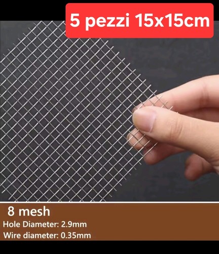 Reti 8mesh metallica 15x15cm - reti,