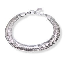 Bracciale Piatto Uomo Acciaio