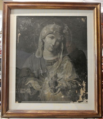 Quadro olio tela madonna - olio, su