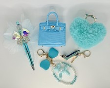 Aquamarine Blue Bag Charm Mini