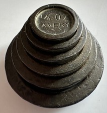 6 x Antique Brass Avery Scale