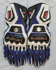 Suzuki Guanti da corsa in pelle per moto Taglia M