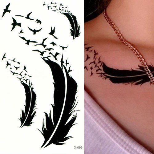Tatuaggi temporanei piuma
