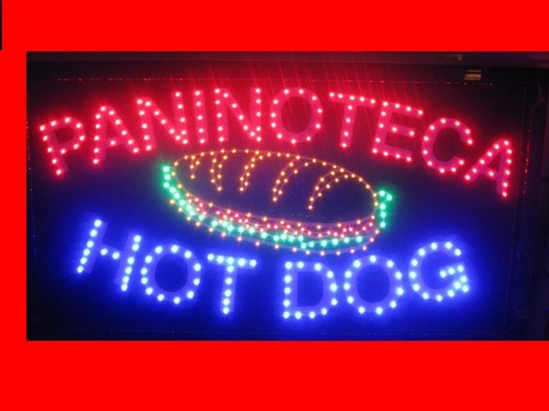 Insegna led con scritto - a,