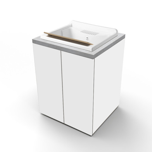 Lavatoio legno bianco 2 - lavatoio,