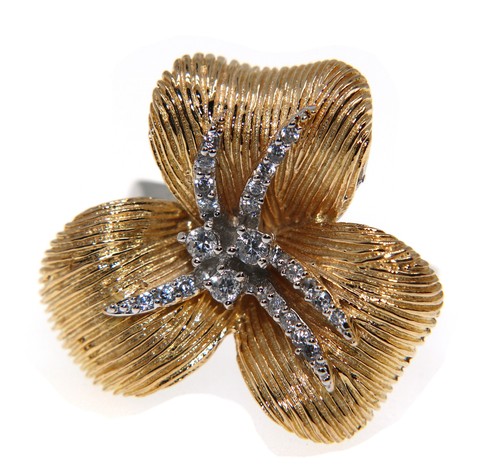 Anello fiore tutto - anello, 925