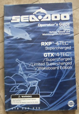 SEA DOO OPERATOR'S GUIDE 2004 219000336 GTX RXP USO MANUTENZIONE INGLESE