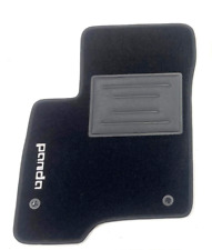 Tappetino auto SOLO LATO GUIDA PANDA 312 2012-2019 con logo bottoni e battitacco