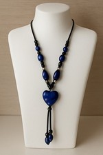 Collana cuore Ciondolo -Ossidiana Protezione Pietra Preziosa naturali