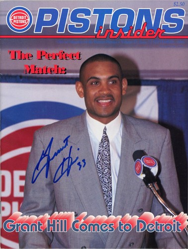 Grant hill autografato pistons - hill,