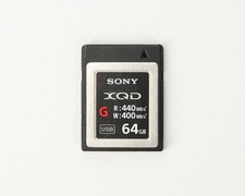 Sony 64 GB Scheda di Memoria Serie G XQD Interfaccia PCIe 2.0, L: 400 MB/s, R: 440 MB/s