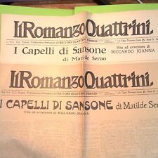 I CAPELLI DI SANSONE MATILDE SERAO IL ROMANZO QUATTRINI 1914 N 172-173