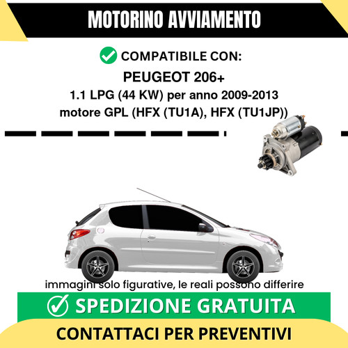 Motorino avviamento peugeot - avviamento,
