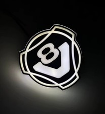 Logo Scania V8 illuminato 24v 