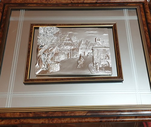 Quadro laminato argento - in,