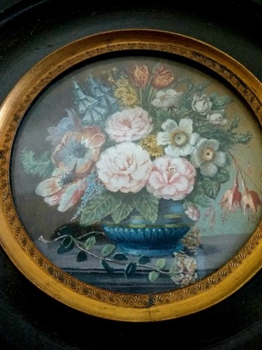 Dipinto miniatura vaso di - "vaso,