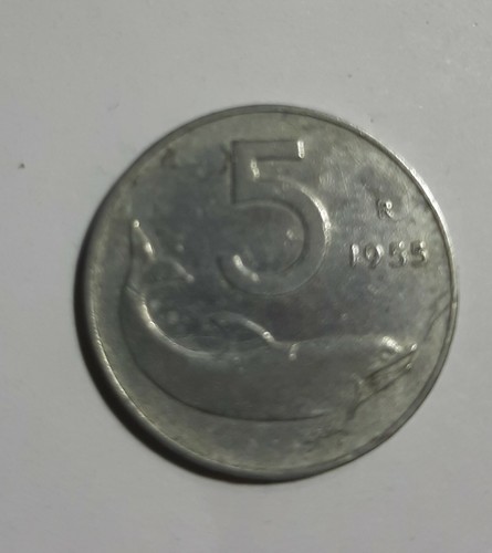 Moneta rara lire - rara, delfino