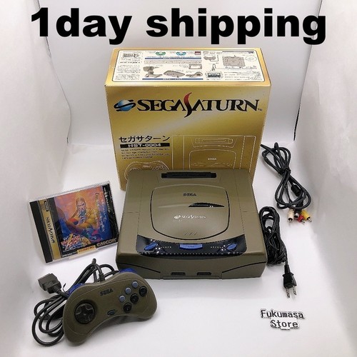Console sega saturn grigia - console,