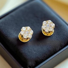 Orecchini floreali diamanti