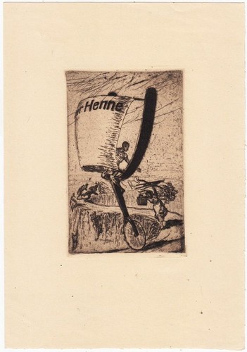 Exlibris acquaforte walter - exlibris,