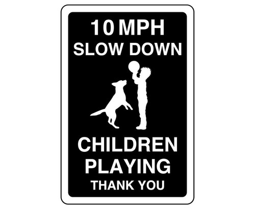 10mph rallenta bambini che