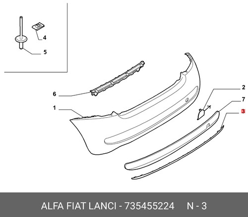Modanatura nera paraurti - modanatura,