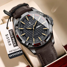 POEDAGAR Orologio Da Polso Da