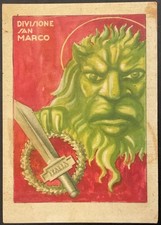 RSI DIVISIONE SAN MARCO XA FLOTTIGLIA MAS CARTOLINA VIAGGIATA IN POSTA DA CAMPO