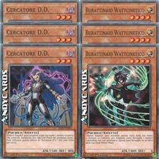 3x Cercatore D.D. + 3x Burattinaio Wattcinetico ☻ Comune EXFO IT031 IT034 YUGIOH