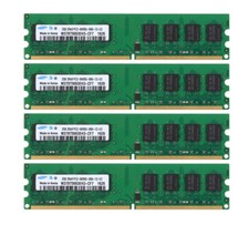 8 GB Samsung 4X 2 GB DDR2 800