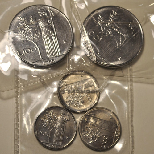 100 lire minerva - 100, 1989