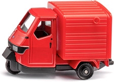 1583, Piaggio Ape 50, Auto Giocattolo, Metallo/Plastica, Rosso, Con Gancio Di Tr