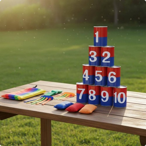 Gioco tiro barattolo - tiro,