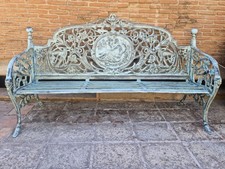 STUPENDA  PANCHINA IN GHISA A MEDAGLIONE